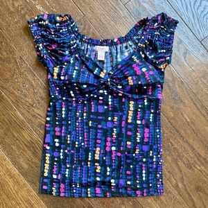 Candie’s women’s blouse, med fit, multi color